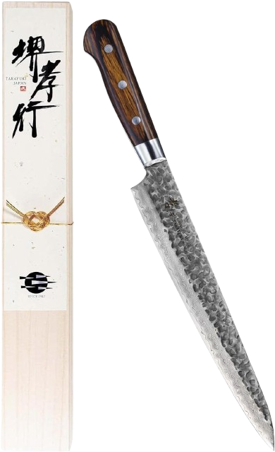 Damascus SushiKnife Sashimi slicing